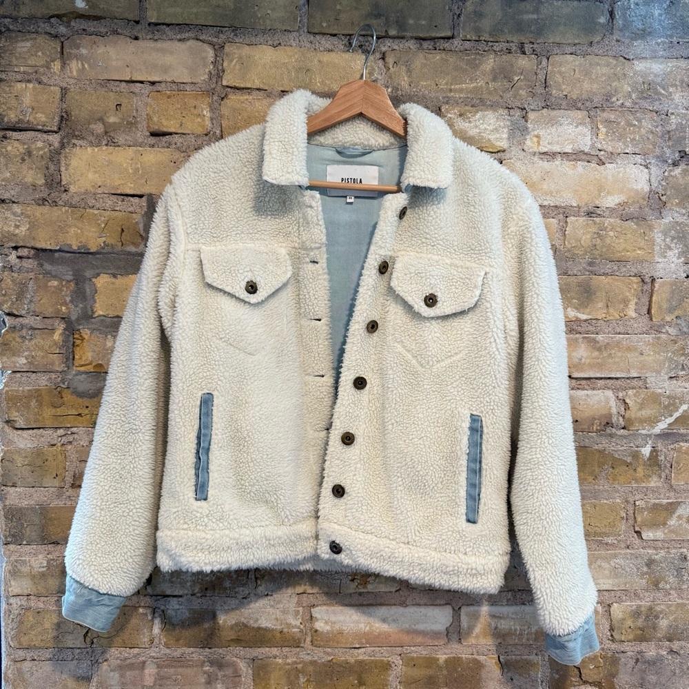 pistola sherpa/denim jacket